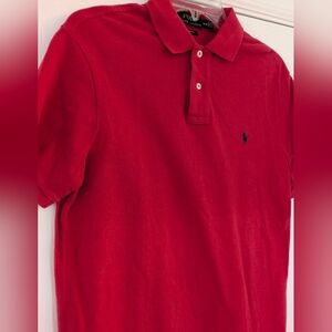 Polo by Ralph Lauren Custom Men's Red Polo Shirt - Size Men's Medium, E/C